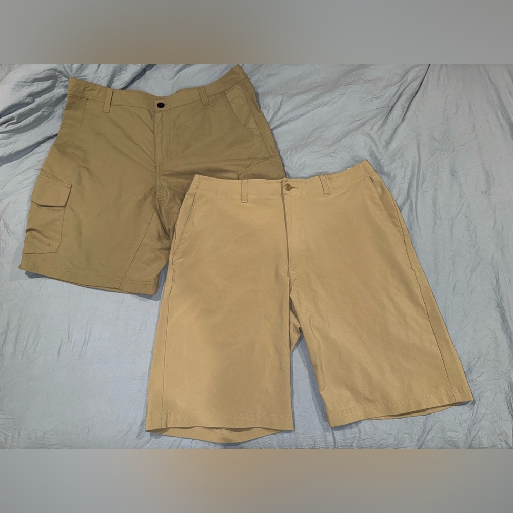 Magellan Outdoors Water Repellent Cargo Shorts and Ben Hogan Golf Cargo Shorts